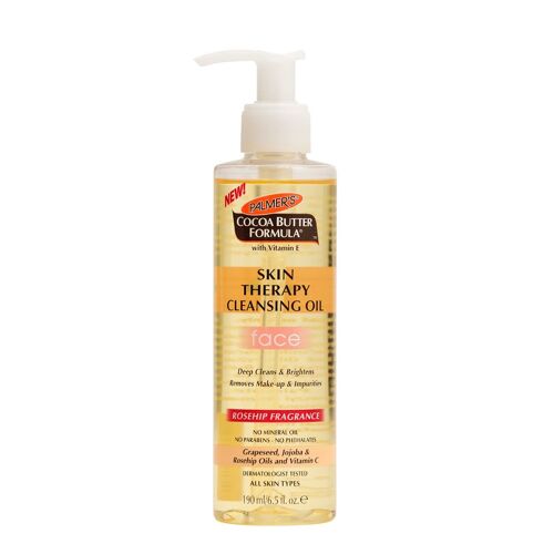 Palmers Cocoa Butter Skin Therapy Cleansing Oil, Face, Rosehip Fragrance, 6.5oz Pump 