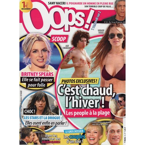 Oops! / 16-01-2009 N°23 : Britney Spears (1p) - Lindsay Lohan (1p) - Hugh Jackman (2p)