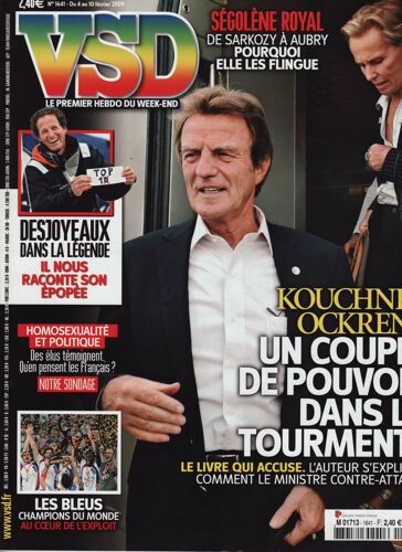 Vsd / 04-02-2009 N°1641 : Philippe Torreton (1,5p) - Michel Desjoyeaux (4p) - Anne Hathaway (1p)