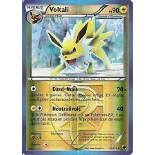 Pokemon - Glaciation Plasma - 34/116 - Voltali - Reverse