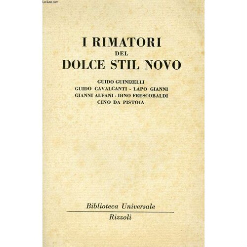 I Rimatori Del Dolce Stil Novo