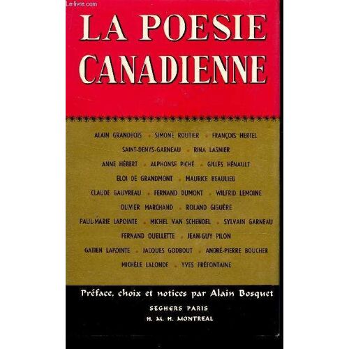 La Poesie Canadienne.