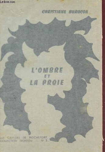 L'ombre Et La Proie / Collection Fronton - N°3.