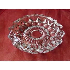 Cendrier Vintage En Verre Année 1970 Dimensions Diamètre 11.5cm Hauteur 2 Cm