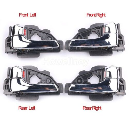 Poignées Intérieures De Porte De Voiture, 4 Pièces, Boutons Chromés Lh & Rh, Pour Hyundai Tuscon Ix 35