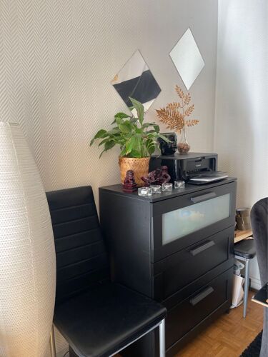 Commode noire 3 tiroirs IKEA