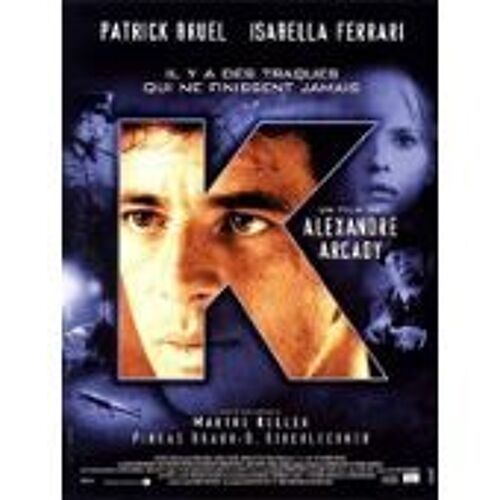 K - Alexandre Arcady - Patrick Bruel - Affiche De Cinéma Pliée Format 120x160 Cm