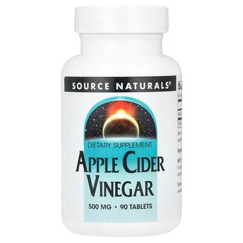 Source Naturals, Vinaigre De Cidre De Pomme, 500 Mg, 90 Comprimés 