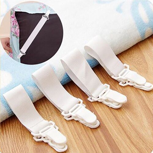 Clips De Drap De Lit Triangle, 4 Pièces, Boucles À Boutons Élastiques, Porte-Matelas, Couverture, Bretelles, Articles Pour La Maison