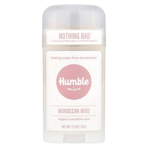 Humble Brands, Déodorant Sans Bicarbonate De Soude, Rose Du Maroc, 70 G