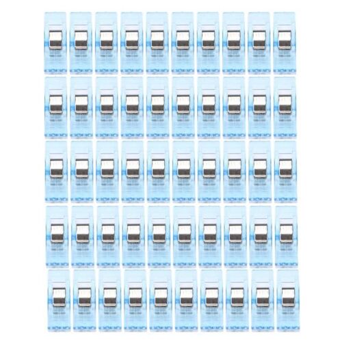 Pinces De Fixation En Plastique, 50 Pièces/Paquet, Clips De Fixation Pour Couture De Vêtements, Édredon, Reliure, Patchwork, Artisanat, Support, Bricolage, Accessoires De Couture