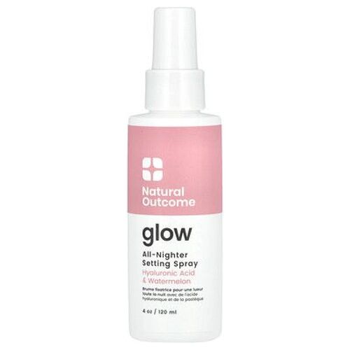 Natural Outcome, Glow, Spray Fixant Pour Toute La Nuit, 120 Ml 
