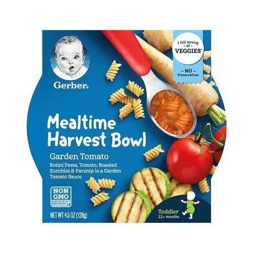 Gerber, Bol De Récolte Pour Les Repas, 12 Mois Et Plus, Tomate Du Jardin, 128 G
