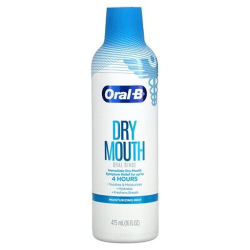 Oral-B, Rince-Bouche Contre La Sécheresse De La Bouche, Menthe Hydratante, 475 Ml 