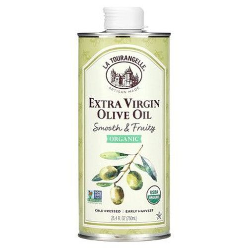 La Tourangelle, Huile D'olive Extra Vierge Biologique, Onctueuse Et Fruitée, 750 Ml