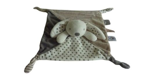 Doudou lapin plat comme neuf Obaibi