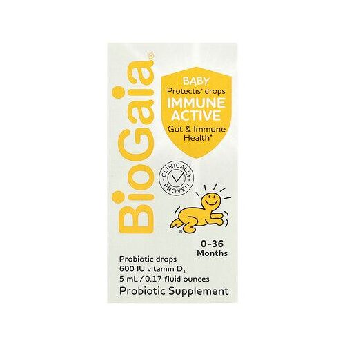 Biogaia, Protectis Pour Bébés, Gouttes Probiotiques Actives Pour Le Système Immunitaire, 0-36 Mois, 5 Ml
