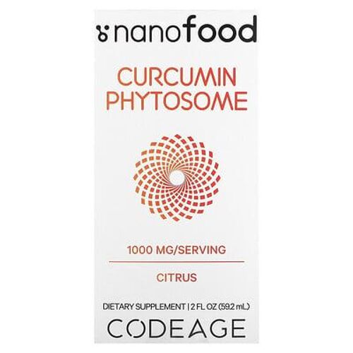 Codeage, Phytosome De Curcumine, Agrumes, 1000 Mg, 59,2 Ml 