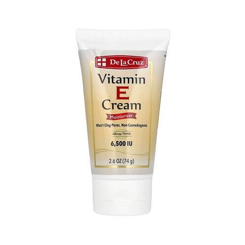 De La Cruz, Crème À La Vitamine E, Hydratante, 74 G 