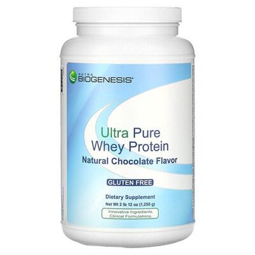 Nutra Biogenesis, Protéines De Lactosérum Ultra Pures, Chocolat Naturel, 1250 G 