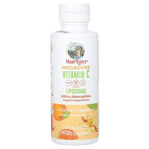 Maryruth's, Megadose De Vitamine C Liposomale, Agrumes + Vanille, 225 Ml