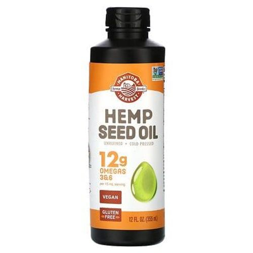 Manitoba Harvest, Huile De Graine De Chanvre, Pressée À Froid, 355 Ml