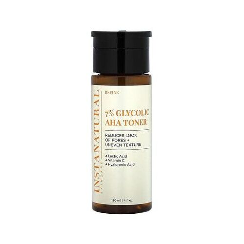 Instanatural, Tonique Glycolique À 7 % Aux Aha, 120 Ml 
