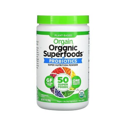 Orgain, Superaliments Bio, Supernutrition Tout-En-Un, Goût Original, 280 G 