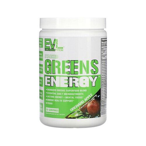 Evlution Nutrition, Stacked Greens Energy, Pomme Du Verger, 207 G 