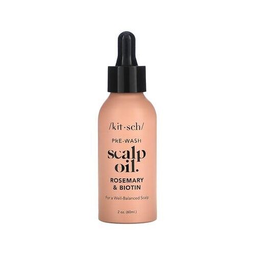 Kitsch, Huile De Prélavage Pour Le Cuir Chevelu, Romarin Et Biotine, 60 Ml 