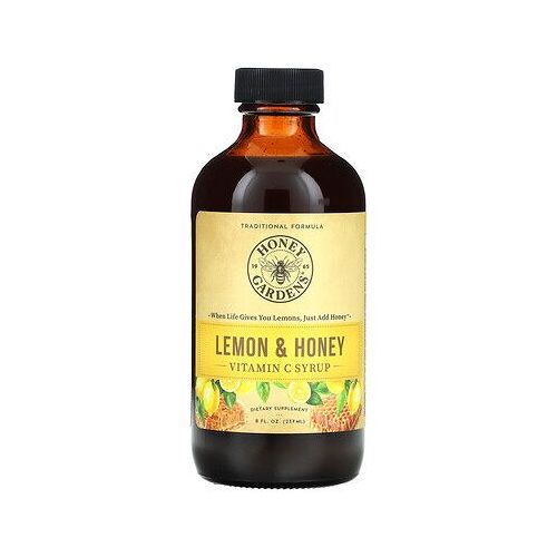 Honey Gardens, Sirop De Vitamine C, Citron Et Miel, 237 Ml