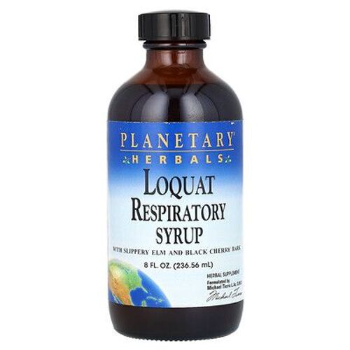 Planetary Herbals, Sirop De Néflier Du Japon Pour La Respiration, 236,56 Ml 