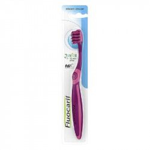 Fluocaril Junior 7-12 Ans Brosse À Dents Extra Souple Violet Rose 