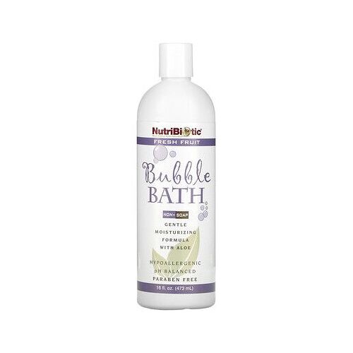 Nutribiotic, Baignoire À Bulles, Non-Savon, Fruits Frais, 47 Ml (16 Onces Liquides) 
