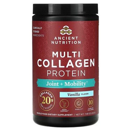Ancient Nutrition, Protéines Multicollagènes, Articulations Et Mobilité, Vanille, 212 G 