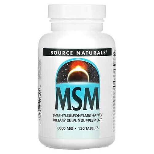 Source Naturals, Msm, 1000 Mg, 120 Comprimés. 