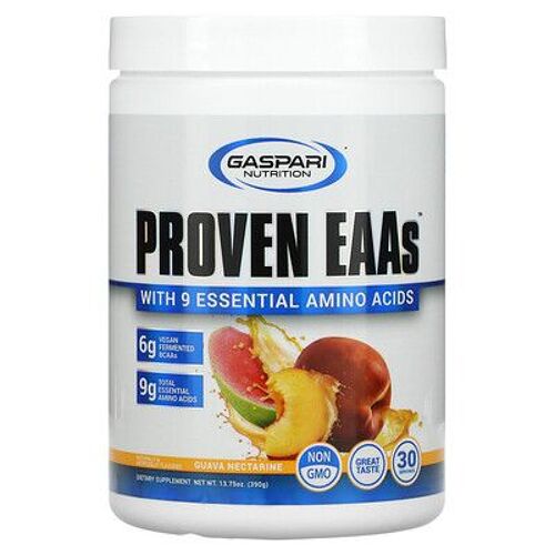 Gaspari Nutrition, Proven Eaas Aux 9 Acides Aminés Essentiels, Goyave Et Nectarine, 390 G 