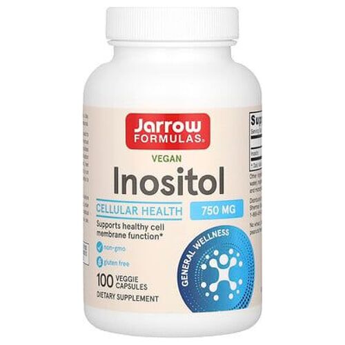 Jarrow Formulas, Inositol Vegan, 750 Mg, 100 Capsules Végétales 