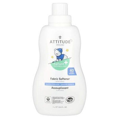 Attitude, Little Ones, Adoucissant, Nuit, Camomille Apaisante, 40 Brassées, 1 L 