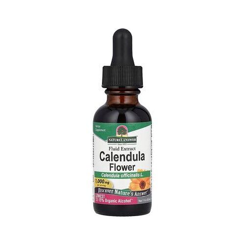 Nature's Answer, Fleur De Souci, Extrait Liquide, Faible Teneur En Alcool, 1000 Mg, 30 Ml 