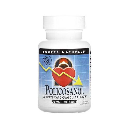 Source Naturals, Policosanol, 20 Mg, 60 Comprimés 