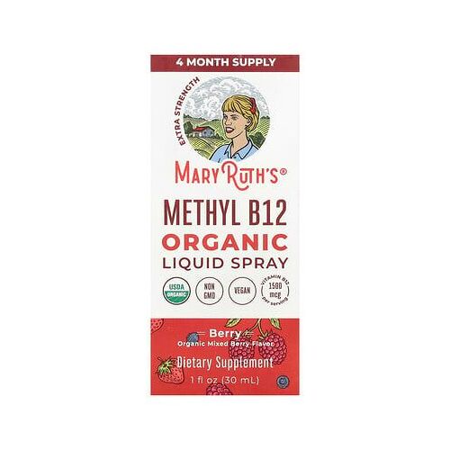 Maryruth's, Methly B12 Liquide En Spray, Extrapuissant, Baies, 30 Ml 