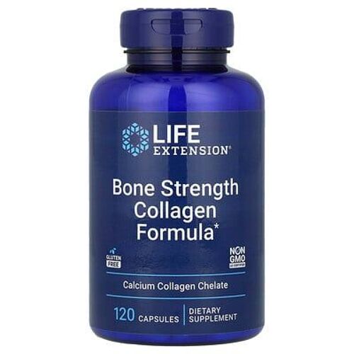 Life Extension, Formule Au Collagène Pour Renforcer Les Os, 120 Capsules 