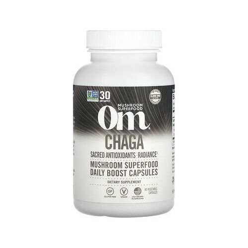 Om Mushrooms, Chaga, 2000 Mg, 90 Capsules Végétales (667 Mg Pièce) 
