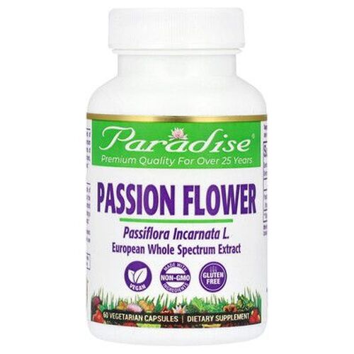 Paradise Herbs, Fleur De La Passion, 60 Capsules Végétariennes