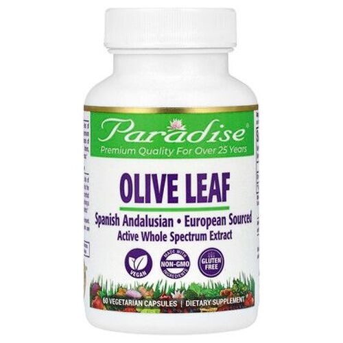 Paradise Herbs, Feuille D'olivier, 60 Capsules Végétariennes