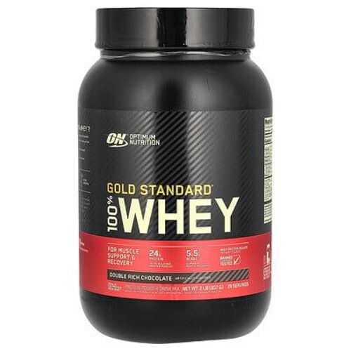 Optimum Nutrition, Gold Standard 100% Whey, Double Chocolat, 907 G 