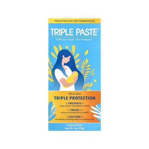 Triple Paste, Triple Paste, Oxyde De Zinc, Sans Parfum, 57 G