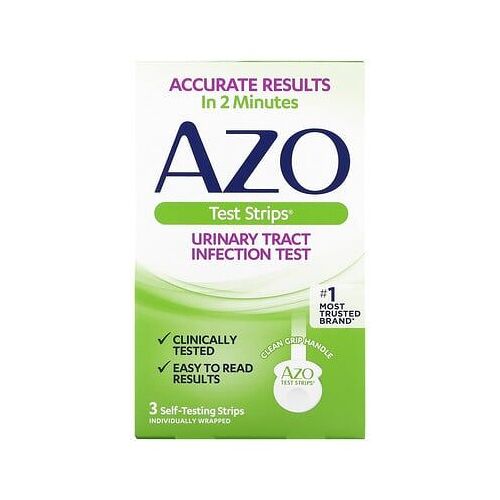 Azo, Bandelettes De Test D'infection Urinaire, 3 Bandelettes D'auto-Test 