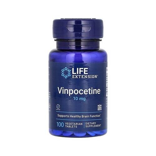 Life Extension, Vinpocétine, 10 Mg, 100 Comprimés Végétariens 